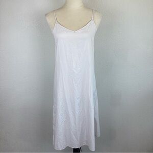 SNIDEL‎ White Grey Midi 100% Polyester Slip Dress